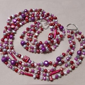 Freshwater Pearl  Sterling Silver Necklace